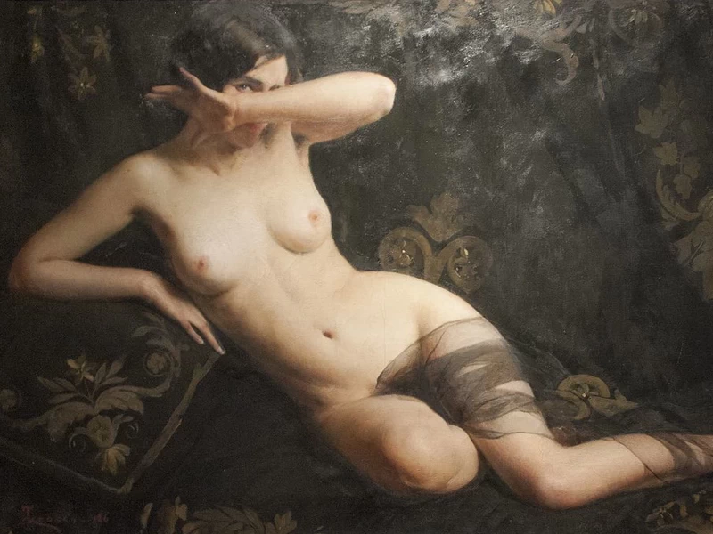 1860-Giacomo Grosso - Sorpresa - Galleria Pesaro
